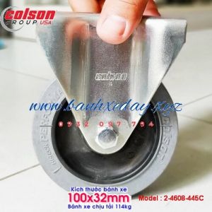 Bánh xe cao su dẫn điện ESD phi 100x32mm cố định Colson Mỹ