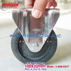 Bánh xe nhựa chịu nhiệt Colson Caster Mỹ phi 100x32mm càng thép